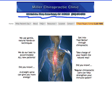 Tablet Screenshot of millerchiropracticclinic.com